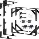 Gate Corner Brace Bracket Anti Sag Gate Frame Hardware Kit for Wooden Gate Fence with a Latch