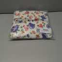 Tankaneo Womens Puffer Quilted Jacket Lightweight Floral Print Button Down Long Sleeve Patchwork Outwear Coats