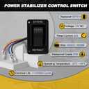 387874 RV Electric Stabilizer Jack Switch Compatible with Lippert High Speed Stabilizer Jacks, Power Stabilizer Jack Extend Retract Switch with Harness & Extra Terminals | IP66-rated Waterproof, Black