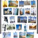 Love-KANKEI Wood Picture Frame Collage Photo Display Frame 2629 inch with 30 Clips and Adjustable Twines Collage Artworks Prints Pictures Organizer Gift Black
