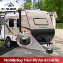 ROBLOCK 4.3" H Trailer Jack Block, 1 Pc with Bag, RV Camper Stabilizer Blocks for Travel Trailer, for Tongue Jack, Post, Foot, 5th Wheels, Round Square or Scissor Stabilizer, Support up to 10,000 GVW