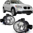 Fog Lights for 2007-2013 BMW X1 E84 2012-2015 with M Package sport bumper/X3 E83 2007-2010/X5 E70 2Pcs Clear glass