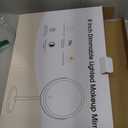 DEIOVWXS Makeup Mirror, 3000mAh Rechargeable Double Sided Magnifying Vanity Mirror with 3 Colors, 1X/10X, 360° Rotation, Adjustable Brightness, Gifts for Mom, Women, Wife, Girls, Dorm Room Essential