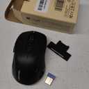 TECKNET Bluetooth Mouse, 4000DPI Wireless Mouse for Laptop 2-in-1(BT 5.0/3.0+2.4Ghz) Computer Portable PC Mice Wireless with USB Receiver for Mac (USB-A+Bluetooth, Black)