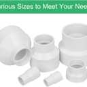 4" x 3" PVC Increaser/Reducer Coupling Adapter (Socket x Socket) Schedule 40 PVC Slip Reducing Coupling Pipe Fittings for Home Sewer Plumbing