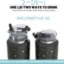 Hydraful 64 oz Tumbler with Handle and Straw - 100% Leak-Proof - Insulated Cup Reusable Stainless Steel Large Water Bottle Travel Mug for Gym, Hiking, and Camping - Gifts for Women Men Him Her