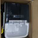 DUMOS Countertop Ice Maker with Handle, 26lbs/24H Portable Ice Machine, 9 Bullet Ice Cubes Ready in 6 Mins, Self-Cleaning, Quiet Compact Ice Maker for Home, Kitchen, RV, Camping, Black (12.5"11.6"8.8")