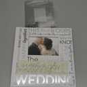 Malden International Designs 4x6 Horizontal 2 Up Wedding Photo Album White Book Bound Memo Writing Areas Hard Cover 3.5 x 5 Front Cover Photo Pocket