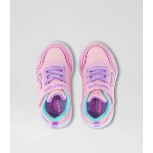 Skechers Heart lights Sandals, Size:5, Pink