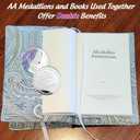 17 Year Sobriety Coin - Courageous Lady AA Recovery Gifts - 17 Years Sober Coins Token - 1-20 Prime Anniversary AA Chips and Medallions for Women - Addiction Na Ha Sobriety Chip Gifts