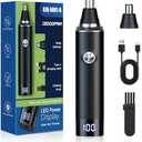 Ear and Nose Hair Trimmer for Men, 2025 Professional Painless USB Rechargeable Eyebrow & Facial Hair Trimmer, 13,000 RPM Precision Tool with Powerful Motor and Dual-Edge Blades, IPX7 Waterproof