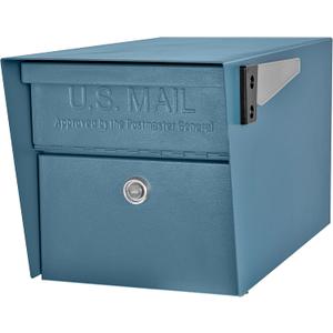 Mail Boss 7584 Mail Manager Curbside Locking Security Mailbox, Century Blue