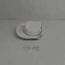 White Cowgirl Hat with Heart Sunglasses - Cowboy Hat with Glitter Star Fits Women for Bachelorette Themed Party
