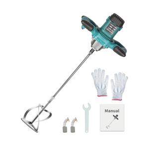Cement Mixer, 2500W Handheld Electric Concrete Mixer, Portable Mortar Mixer with 6 Adjustable Speed, 110V Mud Mixer for Mixing Mud, Cement, Mortar, Paint, Fodder