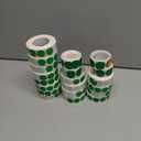 Dot Stickers Removable Colored 1 Inch 2pcs (Green)