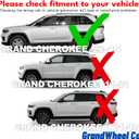 Window Deflectors Smoke Tinted in-Channel Side Window Vent Visor Deflectors Rain Guards Compatible with Grand Cherokee 2022-2026 - 4pcs. GW0936