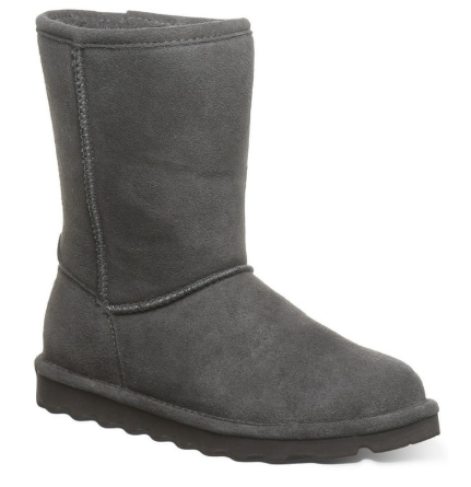 BEARPAW Women's Elle Short Graphite Size 10 | Women's Boot Classic Suede 