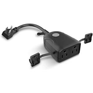 Pack of 3 Feit Electric 120V 15A Smart Wifi Enabled Dual Outlet Wall Plug