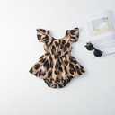 Awibmk Baby Girl Bodysuit Soft Jumpsuit Ruffle Sleeve Bodysuit Dress Cool Romper for Infant 6-9