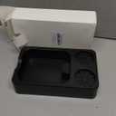 Espresso Tamping Station with Knock Box, 3-in-1 Coffee Organizer Compatible with 51/54/58mm Tamper, Anti-Slip ABS Storage & Barista Tools Holder