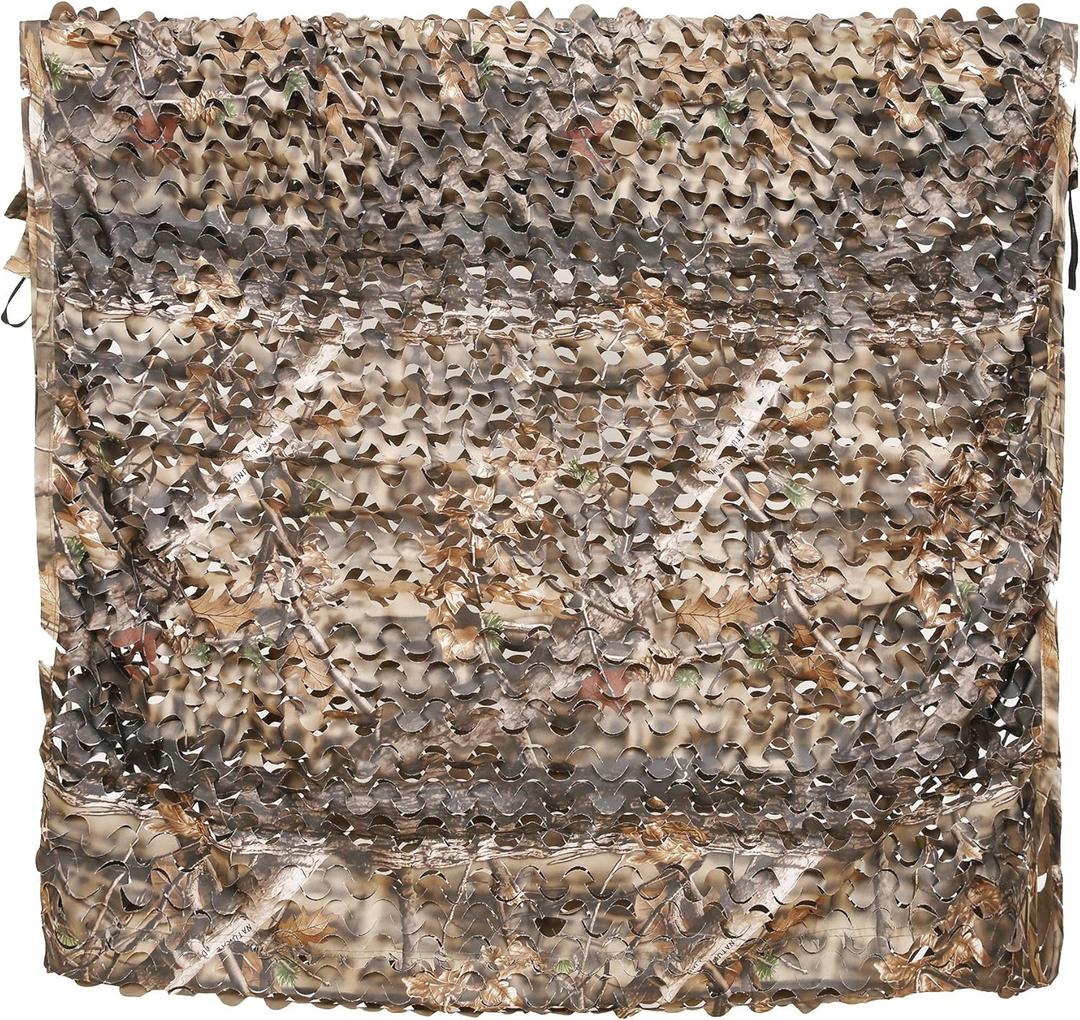 AUSCAMOTEK Camo Netting for Hunting - Camouflage Netting for Blinds, Tree Stands, and Turkey Hunting (5x10ft(appro.)/1.5m3m, Brown)