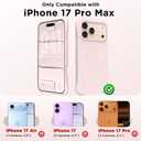 Magnetic for iPhone 17 Pro Max Case 6.9", Compatible with MagSafe, [Integrated Silicone Camera Control Cover] [Screen Protector], 2X MIL-STD Drop Protection for 17 ProMax Case, Lovely Pink
