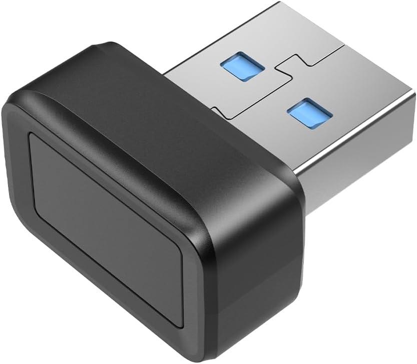 USB Fingerprint Key Reader Window Hello Fingerprint Reader Fast and Accurate Authentication 360 Degrees Detection