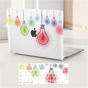 Compatible with MacBook Air 15 inch Case 2023-2026 M4 A3241 M3 A3114 M2 A2941, Plastic Print Laptop Hard Shell Cases & Keyboard Cover for Mac Air 15 Laptop Pattern, Bulb Colorful