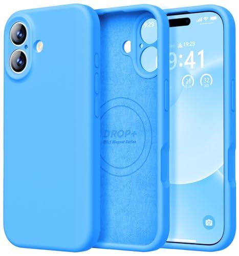 LOVE 3000 Designed for iPhone 17 Case, Premium Silicone [Compatible with Magsafe][Soft Anti-Scratch Microfiber Lining] Shockproof Protective Phone Case for Men Women 6.3", Blue
