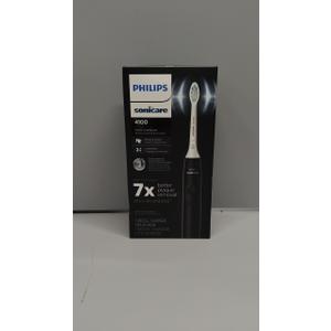 Philips Sonicare 4100 Rechargeable Electric Toothbrush, Advanced Plaque Removal, Pressure Sensor, Includes Brush Head Case, Black BD5003AZ