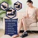 CAMECO 1 Pack Foot Ankle Heating Pad for Neuropathy Pain Relief, 86-158 Electric Heated Foot Warmer for Achilles Tendinitis & Plantar Fasciitis, Under Desk Heat Therapy Wrap Booties for Women Men