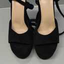 LISHAN Women's Platform Heeled Sandals Slingback Block High Heels (7, Black)
