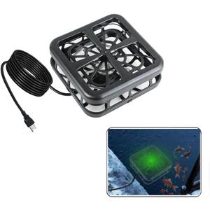 1500W Outdoor Pond Deicer, Thermostatically Controlled Heater, Thermo-Pond Climate Deicer, Winter Oxygen Exchange for Live Fish，Keep Pond Not Frozen in Cold Weather (1500Watt)