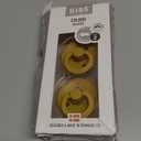 Bibs Pacifiers Color Collection, Set of 2 BPA-Free Latex Pacifiers Made in Europe, Round Nipple Baby Pacifier.