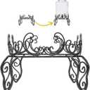 Metal Stand for Glass Beverage Dispenser, Metal Stand for 5 Gallon Glass Beverage Dispenser, Beverage Dispenser Stand for 2.4 Gallon Drink Dispenser Stand ONLY (5 Gallon Metal Stand 12''x8.5''H)