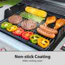Utheer Spirit 400 2025+ Grill Grates, 17.5 x 11.9 Inch Porcelain Cast Iron | Cast iron design provides heat retention, coated surface supports easy cleanup and reliable grilling performance