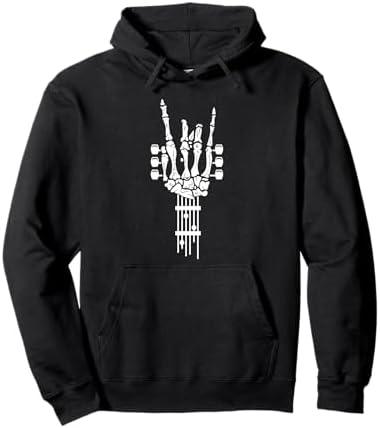 Rock and Roll Punk Rock Band Concert Guitar Accessories Gift Pullover Hoodie Mens L