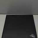 Glass Gaming Mouse Pad 320mm x 360mm FPS Game Special Tempered Glass Durable 3mm Thickness Accurately and Quickly Shoot Opponents (320mm x 360mm, Black)