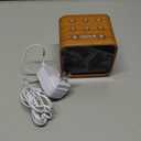 Housbay Wooden Sound Machine Alarm Clock for Bedrooms - Gentle Wake-Up with Birdsong, White Noise for Sleeping, Small Digital Clock for Phone-Free Routine (Oak)