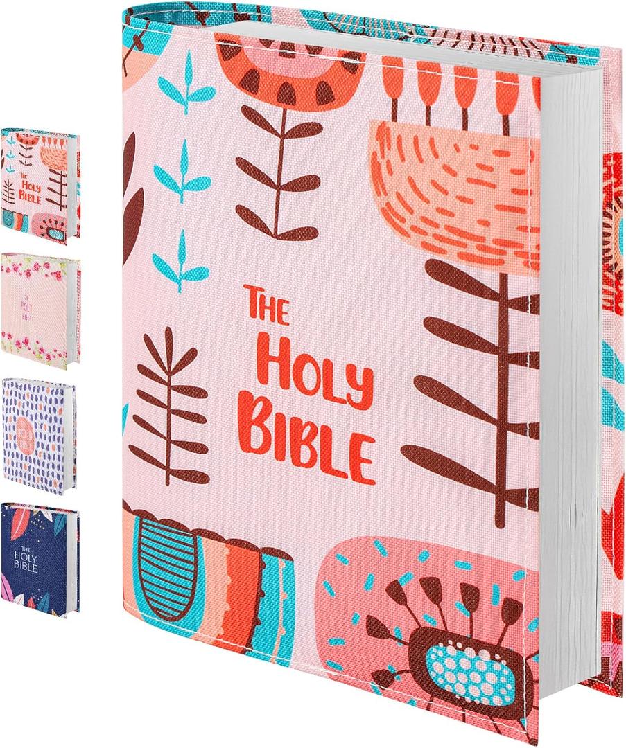 Mr. Pen- Bible Book Cover, 8.5" x 7.5", Bible Sleeve Cover, Book Covers for Bibles (Coral, Teal, Brown, Pink)