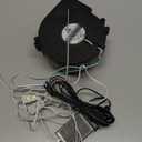 12V 1.2A Inflatable Replacement Motor for 5-9FT Halloween Christmas Inflatables Air Blower Fan with 5 LED Light 1.5A Adapter Outdoor Blow Up Fan Parts Inflatables (White Lights 5 LED, 12V 1.2A)