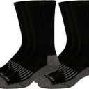 Dickies Men's Heavyweight Cushion Compression Work Crew Socks ( 6 Pairs)  Shoe Size: 12-15