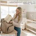 Beautiful Portable Baby Changing Pad - Wipeable and Easy to Clean Diaper Changing Mat - The Perfect Waterproof Vegan Leather Pad for Traveling