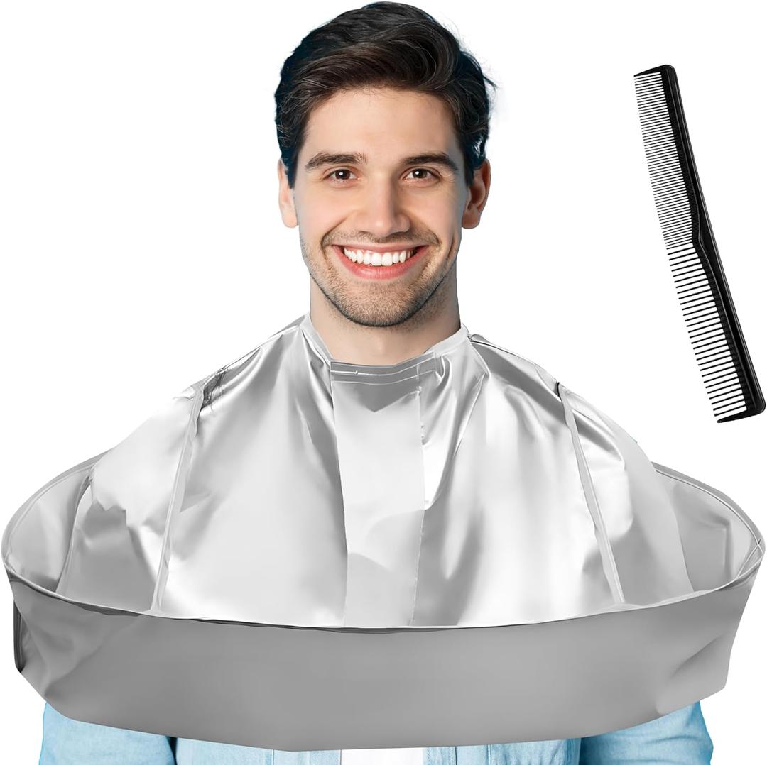 Hair Cutting Cape Professional Salon Barber Cape Foldable Haircut Cloak Hairdressing Umbrella Apron Kit for Adult Men and Women