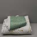 Floral Quilt Queen Size,Green Botanical Queen Quilt 3 Pieces,Reversible Soft Bedspread Queen Size for All-Season(96"x90")