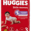 Huggies Little Movers Diapers Size 3, (3 Packs of 28) 84 Count 