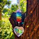 IcosaMro Pet Memorial Crystal Suncatcher, Dog Memorial Gifts for Loss of Dog, Cats & Dogs Sympathy Remembrance Bereavement Gift Sun Catcher for Loss of Pet, Pet Pass Away Gift