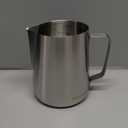 Milk Frothing Pitcher, 32oz Stainless Steel Milk Frother Cup Steaming Pitcher, Cappuccino Espresso Accessories Coffee Bar Barista Tools, Metal Steamer Cup Milk Jug with Latte Art Pen, Matte Steel