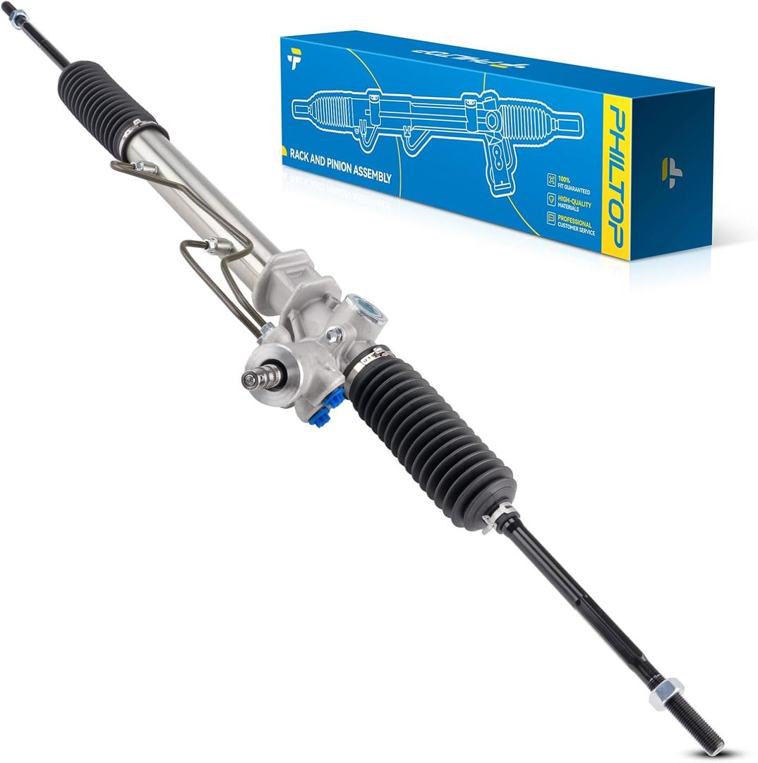 PHILTOP Power Steering Rack and Pinion Compatible with Toyota Corolla 1993 1.6L/1994-2002 All Models, Chevy Prizm 1993-2002 All Models, Hydraulic Rack and Pinion Replace 26-1963