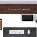 amesoba Accessories Set for Desk Shelf(Dark Walnut, Accessory)